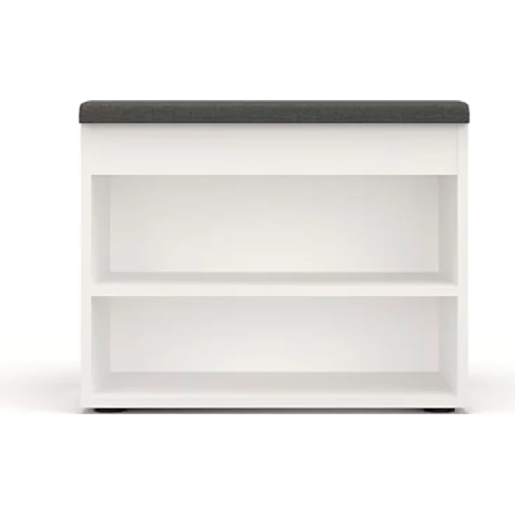 KOMTO Schuhregal Schuhablage Schuhregal Schuhständer Sitzbank Schuhbank, Sofia Weiß 60 x 48 x 32 cm – Bild 7