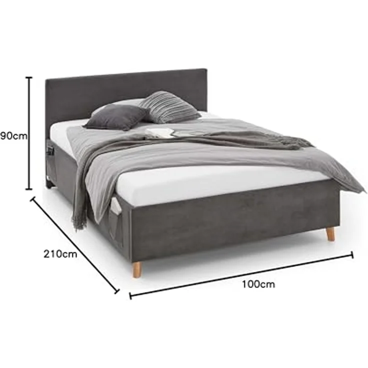 meise.möbel Kinderbett COOL, Polsterbett wahlweise mit Bettkasten, Jugendbett inkl. USB-Anschluss – Bild 3
