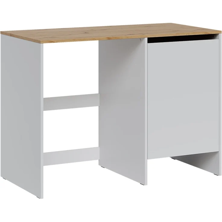 Waschmaschinenschrank Viktor Weiß/Artisan-Eiche 119.6 x 88.2 cm mit 1 Tür Vicco – Bild 1