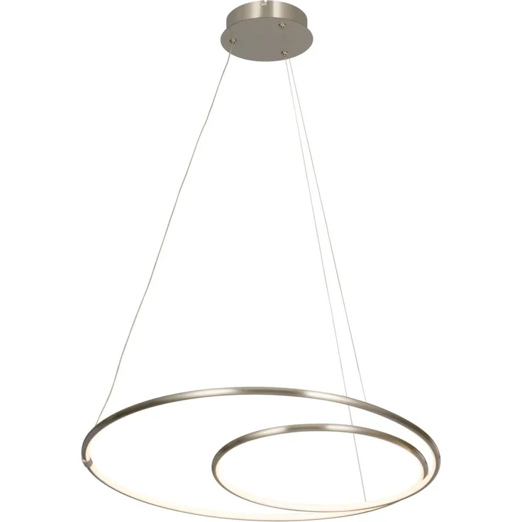 Novel LED-Hängeleuchte, Aluminium nickel, 67x150 cm