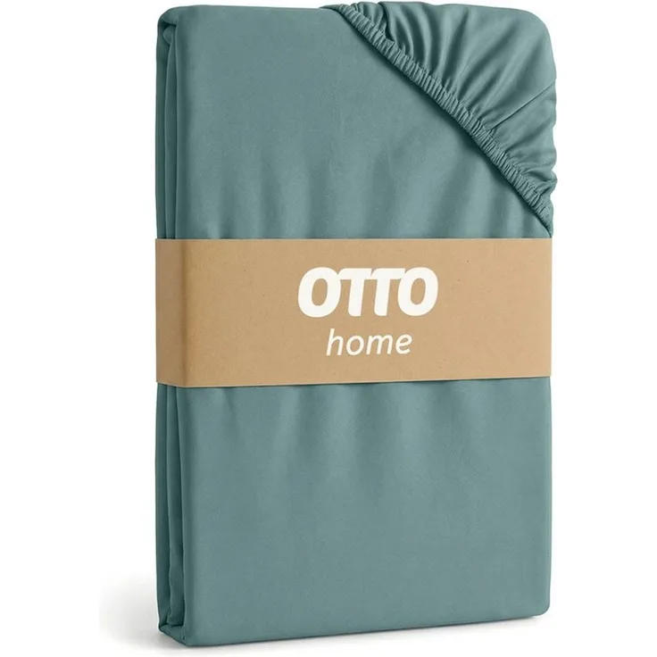 OTTO home Spannbettlaken PHYSALIS in BASIC und PREMIUM Qualität, 100% Baumwolle, Jersey (160 g/m), Gummizug: rundum, (1 Stück), für Matratzen bis 18 cm Höhe, Bettlaken, Spannbetttuch, pflegeleicht