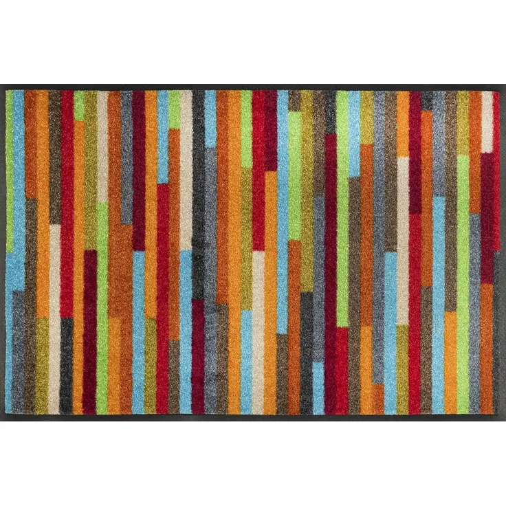wash+dry by Kleen-Tex Fußmatte Mikado Stripes, rechteckig, Höhe: 7 mm, Schmutzfangläufer, modernes Streifen Design, rutschhemmend, waschbar
