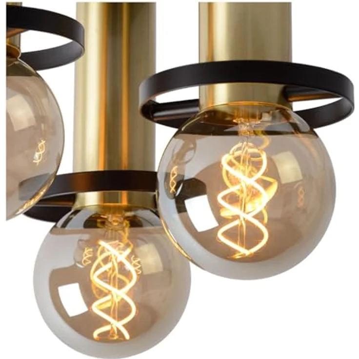 LUCIDE ANAKA Deckenleuchte, Ø 30 cm, 3xE27, Schwarz, geeignet für LED-Lichtquellen, aus Stahl – Bild 5