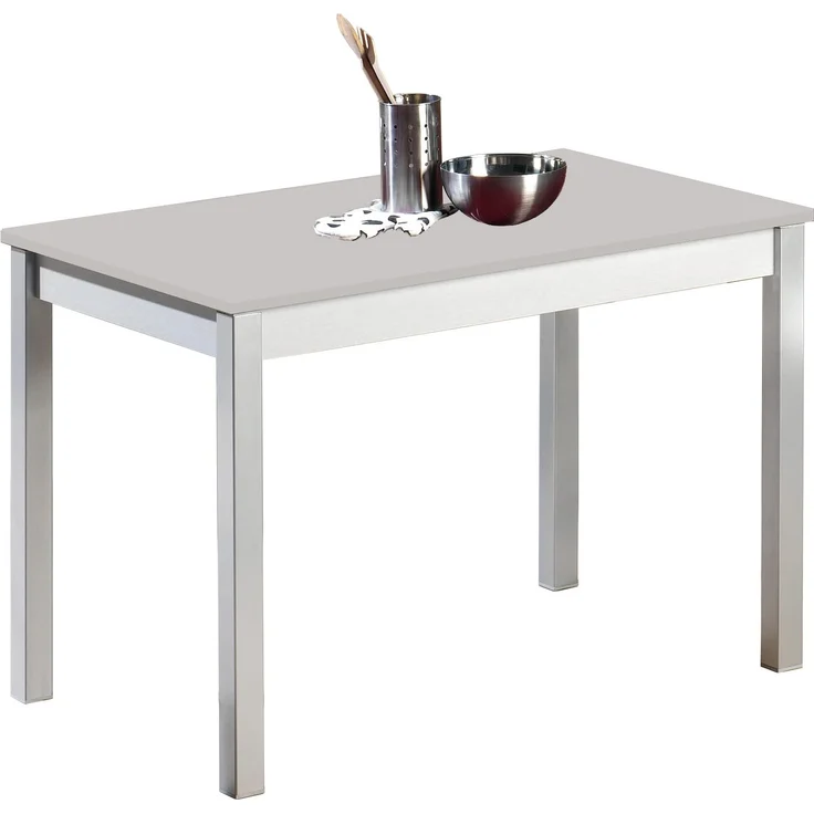 ASTIMESA Fija Küchentisch, Metall, Grau, 110x70 cm