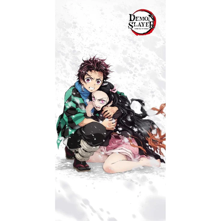 Demon Slayer Handtuch 70x140 cm Baumwolle weich Badetuch saugfähig Duschtuch