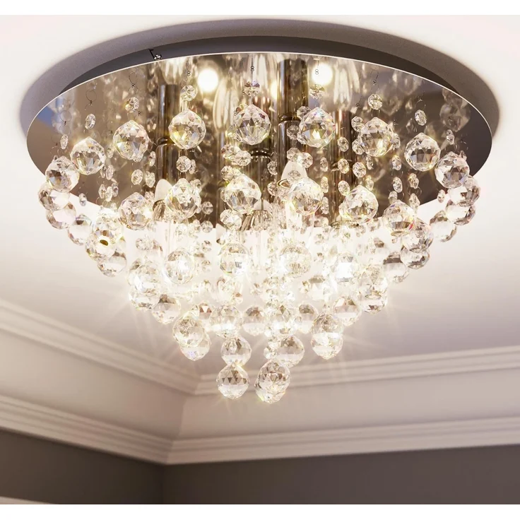 Lindby Deckenleuchten Annica, Metall, Transparent IP20, 5 x 40 W – Bild 3