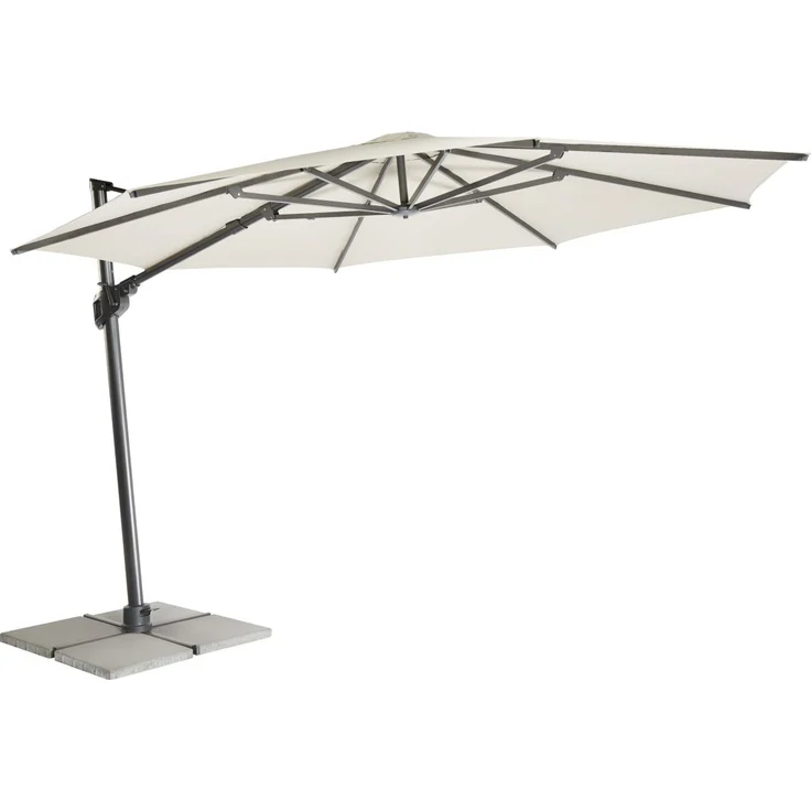 MWH Ampelschirm Monte Carlo rund beige – Bild 5