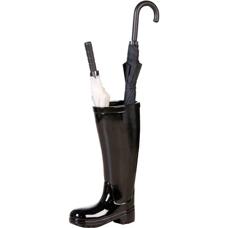 Casablanca by Gilde Schirmständer Schirmständer Gummistiefel Stiefel schwarz H. 45 cm (1 St) – Bild 2
