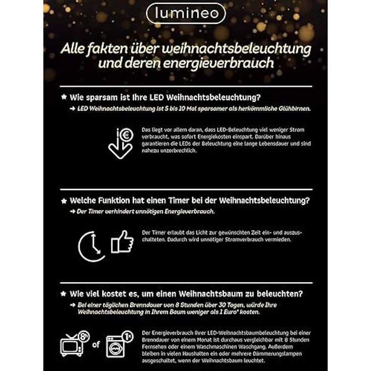 Kaemingk LED-Lichterkette Micro LED Compact Twinkle Effekt L. 1200cm 960L silber/warmes weiss – Bild 5