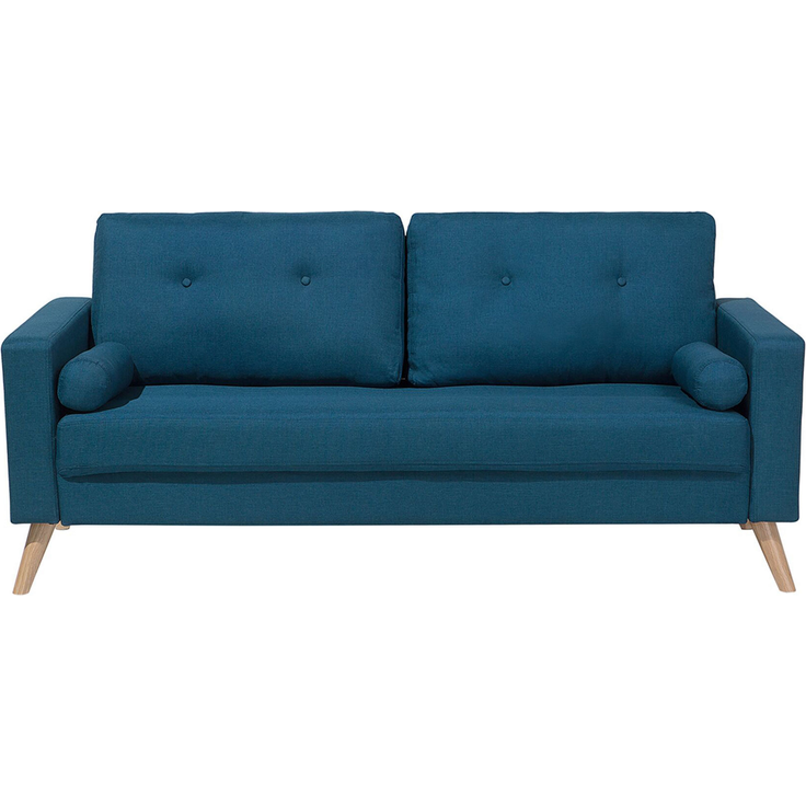 2-Sitzer Sofa Polsterbezug dunkelblau KALMAR