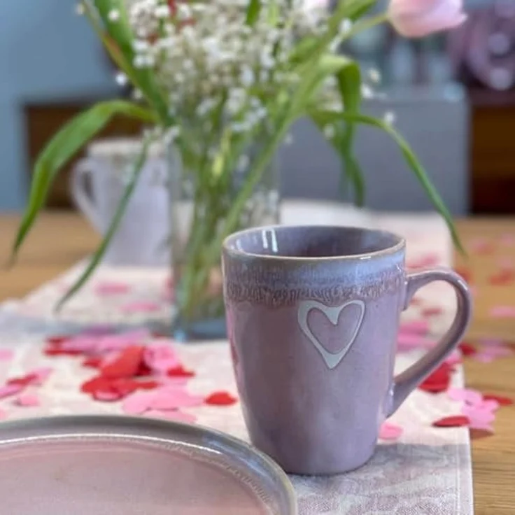 MEA LIVING Tasse MEA living STONEWARE Becher mit Henkel, Motiv "Herz", Stoneware – Bild 7
