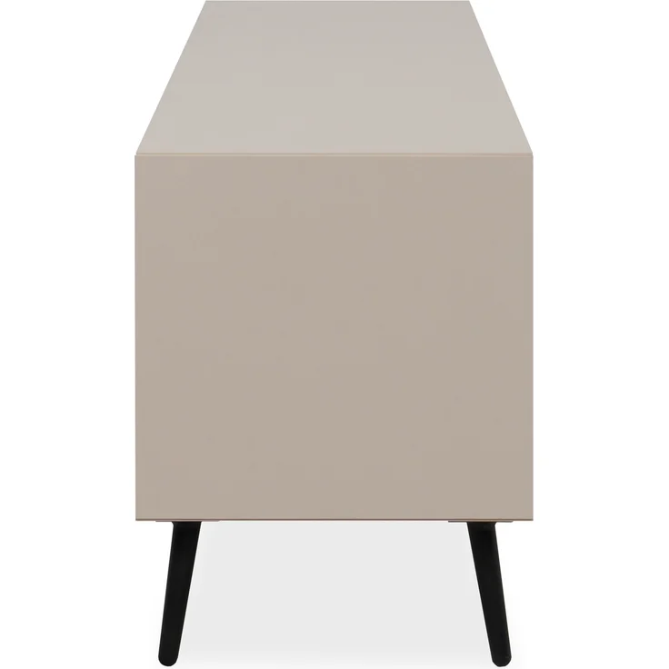 Lowboard >Arona< 3 Klappen, in Sand / Schwarz - 175x50x38cm (BxHxT) – Bild 9