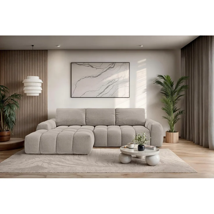 OTTO home Ecksofa AZITA L-Form, 270 cm - OTTO. Verlässliche Qualität, wahlweise als Schlafsofa m. Bettkasten, Bubble-Optik – Bild 5