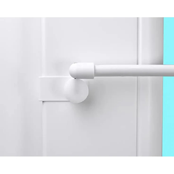 dekondo Fensterhaken Dekohaken Dekoklipp Fensterklipp Gardinenhaken, weiß, für einen Klemmbereich (Rahmenstärke des Fensters/Fensterdicke) von 10-25 mm - wählen Sie die richtige Größe beim Kauf aus, (10-St), oben oder seitlich am Fenster zu befestigen – Bild 3