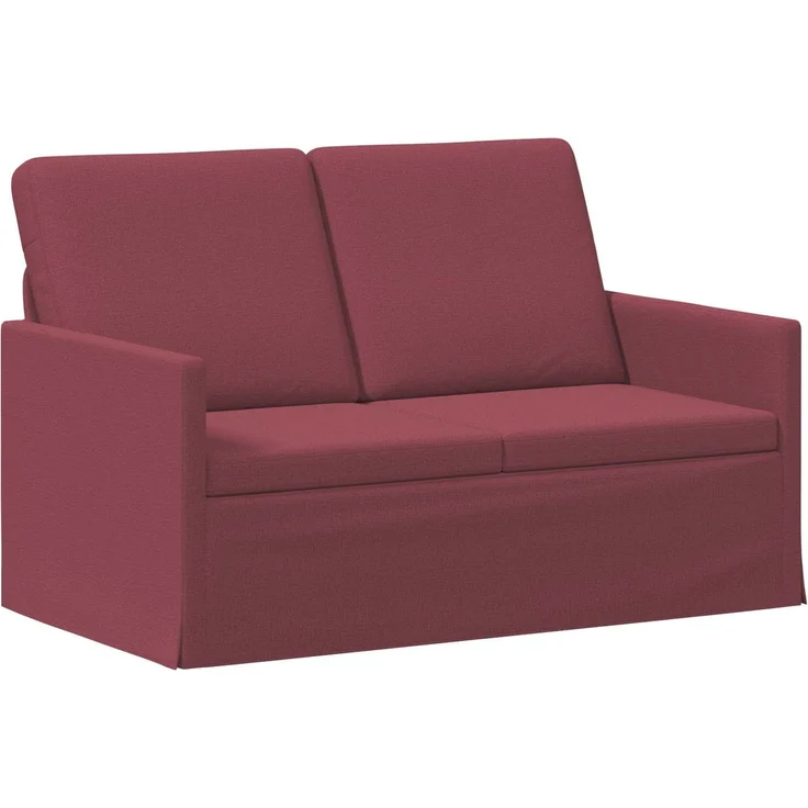 vidaXL 2-Sitzer Sofa Weinrot 130 x 81 x 82 cm Stoff 42041043 – Bild 2