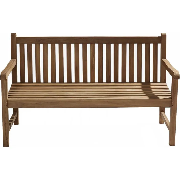 Gartenbank Kampen, Echtholz, Holzfarben, 150 x 92 x 55 cm