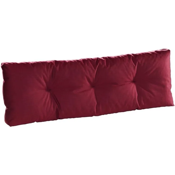 Traumnacht Outdoor Palettenauflage mit Schaumstoffstäbchen gefüllt, Palettenkissen, Palettenpolster Palettenmöbel Palettensofa Rücken, rot