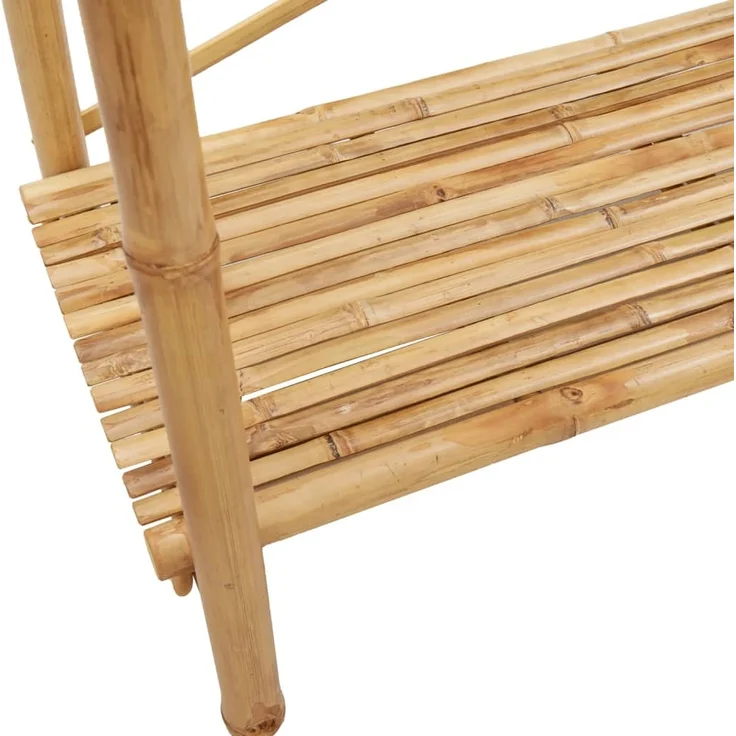 vidaXL Kleiderständer mit Ablage 102x50x190 cm Bambus 368033 – Bild 7
