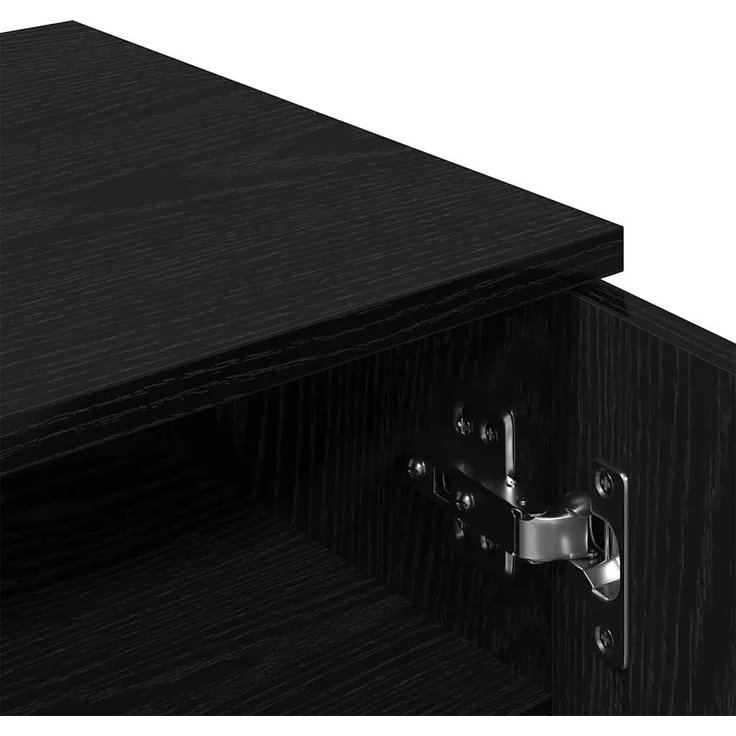 vidaXL Schuhschrank Schwarz Eichen-Optik 59 x 35 x 70 cm Holzwerkstoff 862100 – Bild 8