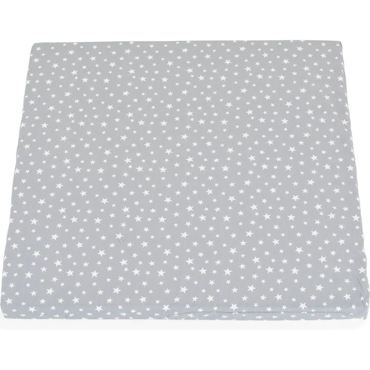 Moni Laufgittermatratze Comfort 88 x 88 x 5 cm, Babybettmatratze, Bezug waschbar grau sterne – Bild 2