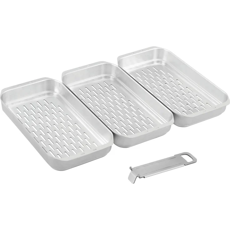 Edelstahl Grillpfanne + Schalen Set – Bild 2