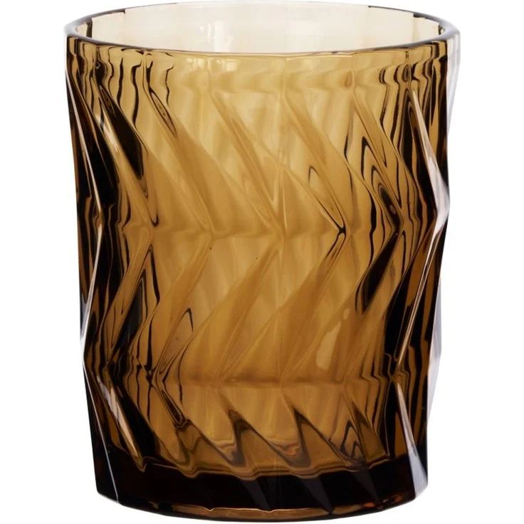 Wasserglas geriffelt braun spülmaschinenfest – Bild 1