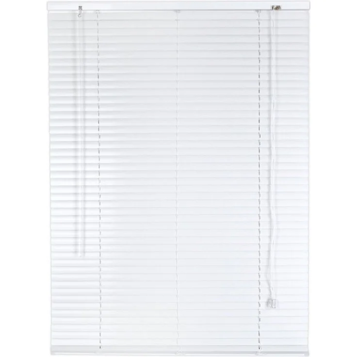 Victoria M. Jalousie Aluminium Jalousie, 45x130 cm, weiß matt, mit Bohrenohne Bohren, freihängend, Sicht- Licht- und Blendschutz, inkl. Klemmclips – Bild 2