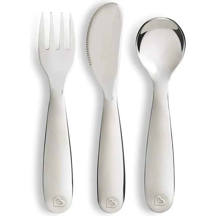 Munchkin Polish Edelstahl Besteckset Silber