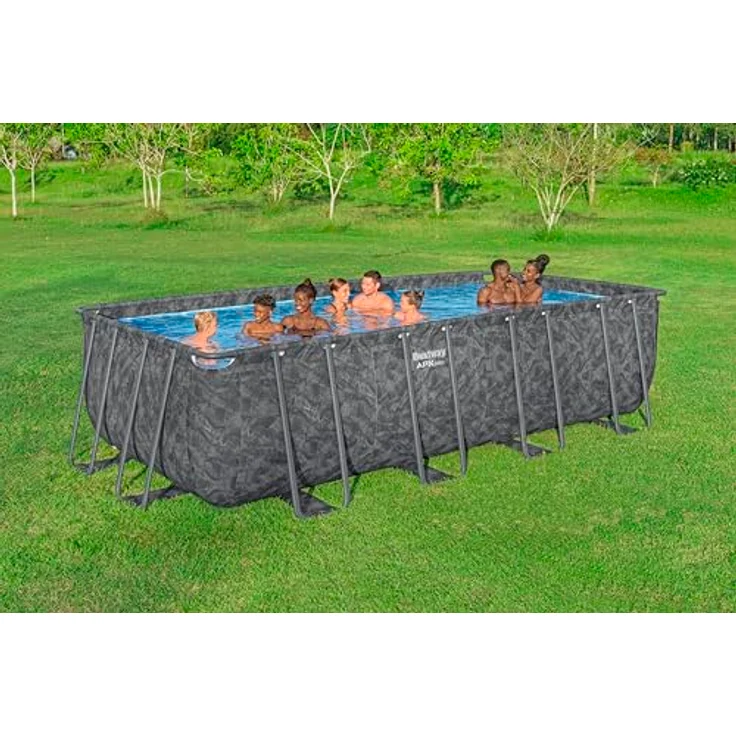 Bestway Frame-Pool-Set 'APX365™', 549 x 274 x 132 cm, robustes TriTech®-Material, mit Sandfilteranlage und Polar-Shield™ Ganzjahresschutz, Wasserkapazität 16.477 l – Bild 2