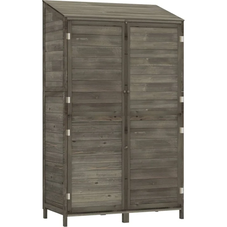 vidaXL Geräteschuppen Anthrazit 102x52x174,5 cm Massivholz Tanne 152192 – Bild 1