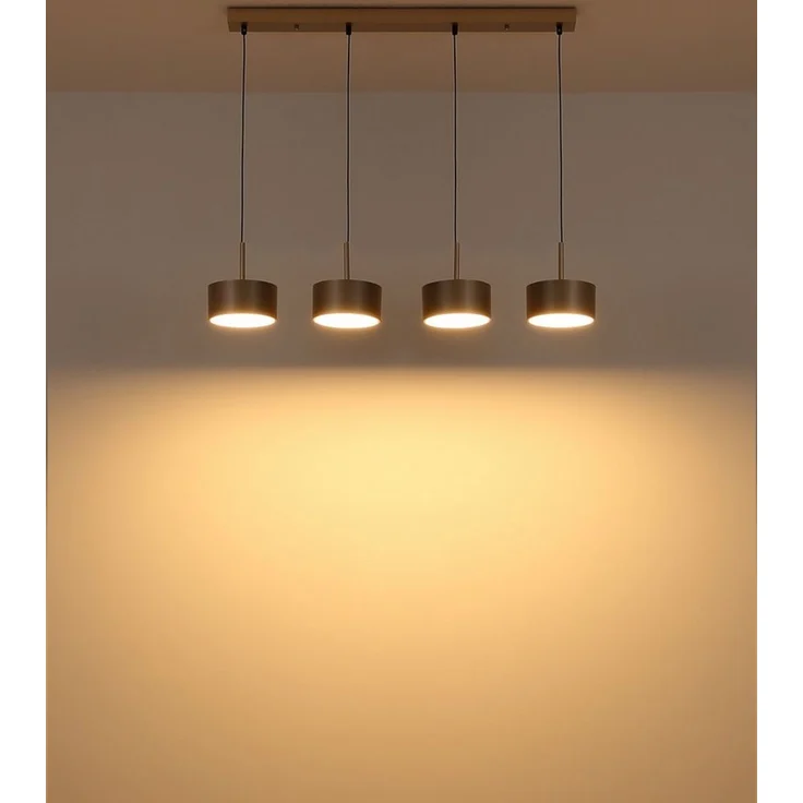 GLOBO LIGHTING Pendelleuchte GLOBO Lighting Hängeleuchte RAYMOND LBH 86x15x150 cm schwarz, Warmweiß – Bild 3