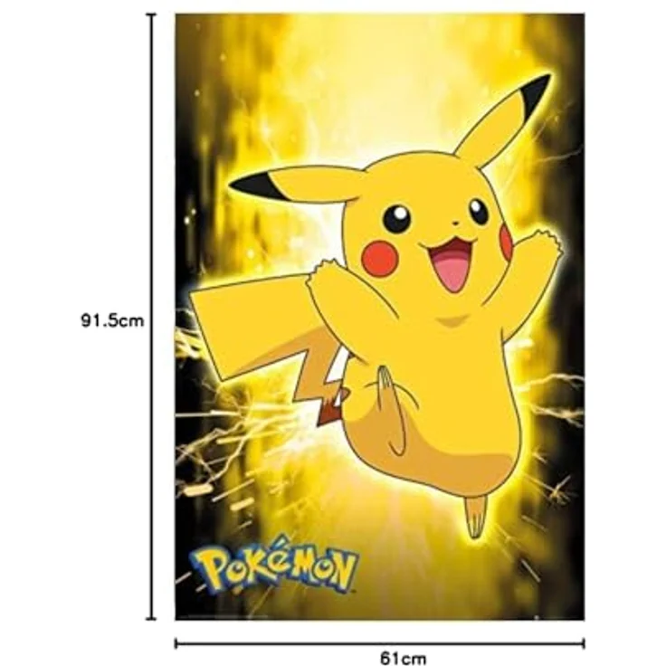 GB eye FP4716 Pokémon-Pikachu Maxi-Poster, 61 x 91,5 cm, Neon, hochwertiges Glanzpapier – Bild 2