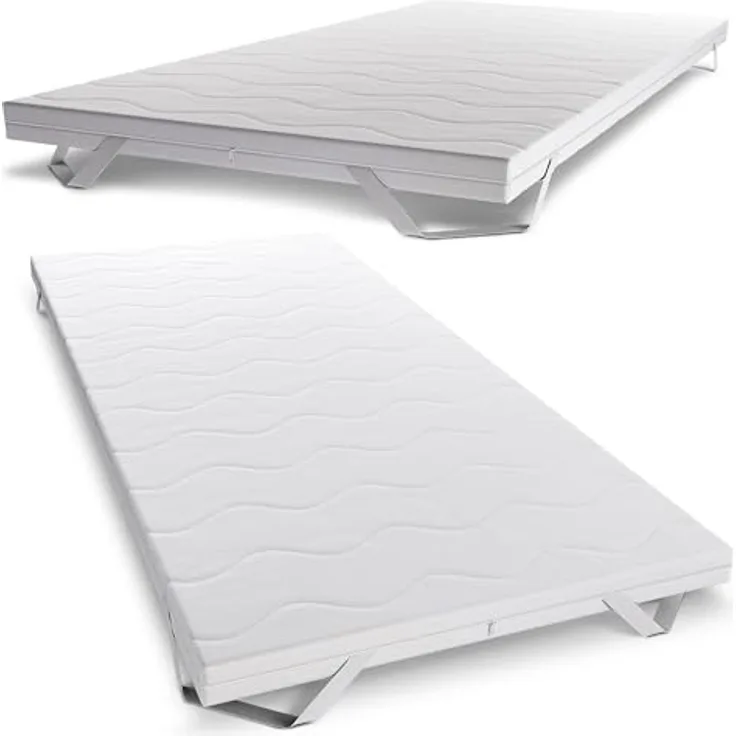 KNERST® Matratzentopper - Polyurethane Schaum, 5 cm hoch, atmungsaktiv, anpassungsfähig, pflegeleicht, Größe 90x190 cm