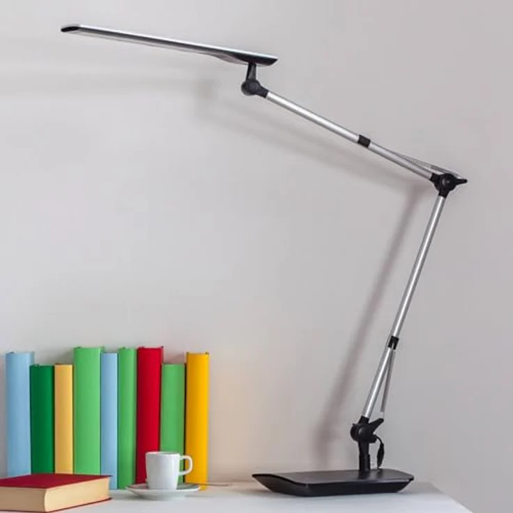 Lindby LED Tischlampe "Felipe", dimmbar, schwarz, für Arbeitszimmer & Büro mit modernem Design und Schalter – Bild 3