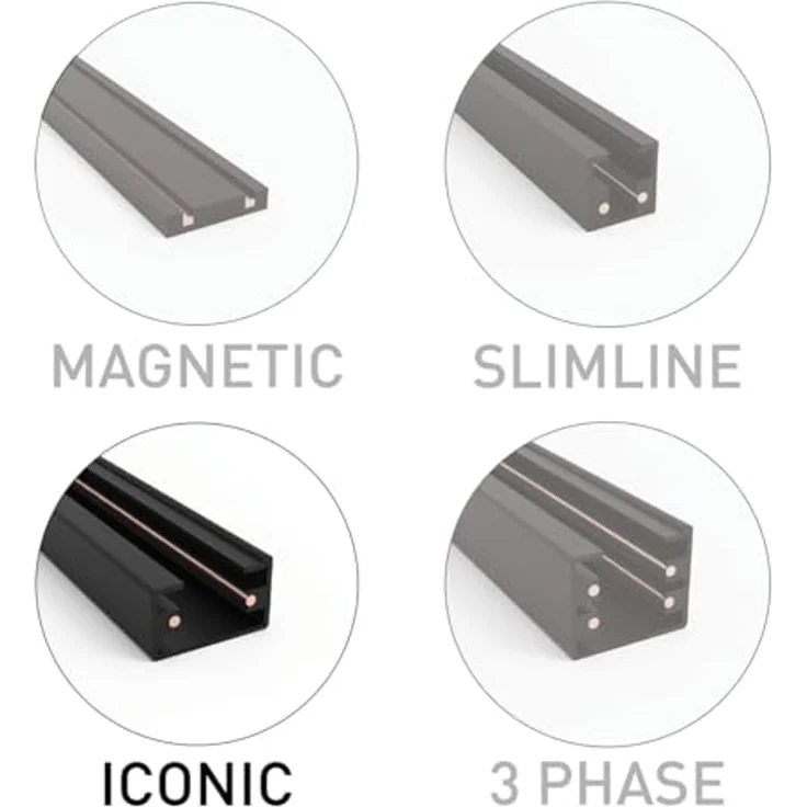 Qazqa Schienensystem-Sets Iconic, ohne Leuchtmittel – Bild 7
