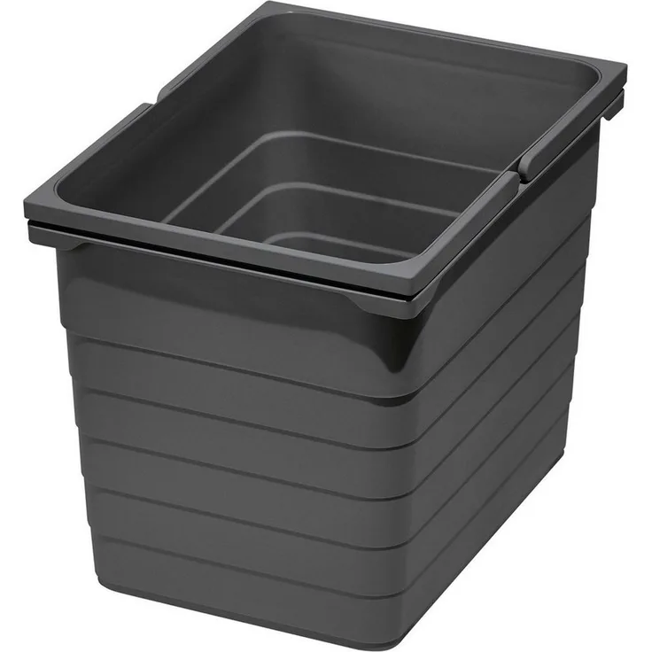 SO-TECH® Mülleimer eins2vier Abfallsammler Höhe: 310 mm, Volumen 17 Liter 230 x 306 mm dunkelgrau 5060