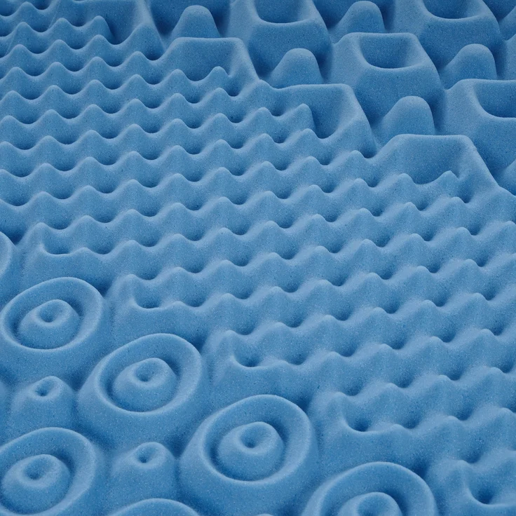 RELAXX Gel Matratze 120x200 cm mit 3D Memory Foam - 7 Zonen; 25cm Höhe; H2/H3 - Wendbare Kaltschaummatratze mit optimaler Druckentlastung – Bild 8