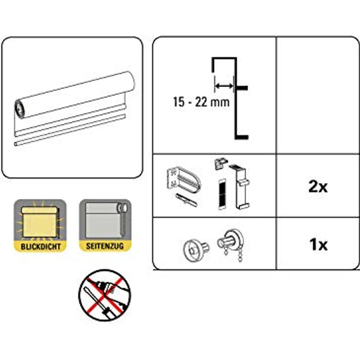 Seitenzugrollo Tone, my home, blickdicht, mit Bohren/ohne Bohren, verspannt, Klemm- oder Schraubmontage, Schraubmontage möglich – Bild 10
