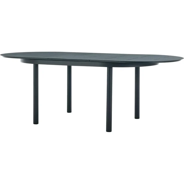 Vente-unique - LOTTYS Gartenessgruppe Metall Grau - B 56 cm99 cm x H 86 cm75 cm x L 56 cm220 cm170 cm – Bild 4