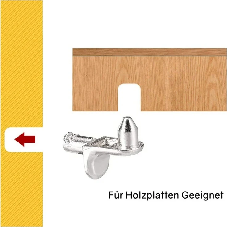FELIXLEO Wandregalhalter 40 Einlegeboden Halter L Form 5mm Regalbodenträger für Schrank, 1-tlg. – Bild 3