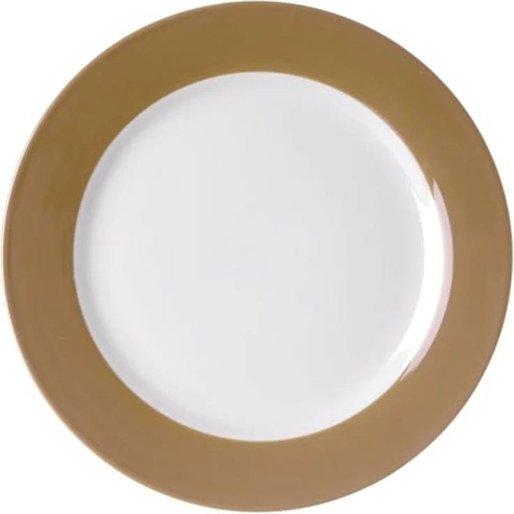 MamboCat Speiseteller Ritzenhoff 6x Nougat Doppio Speiseteller Weiß-Braun Porzellan Teller – Bild 3