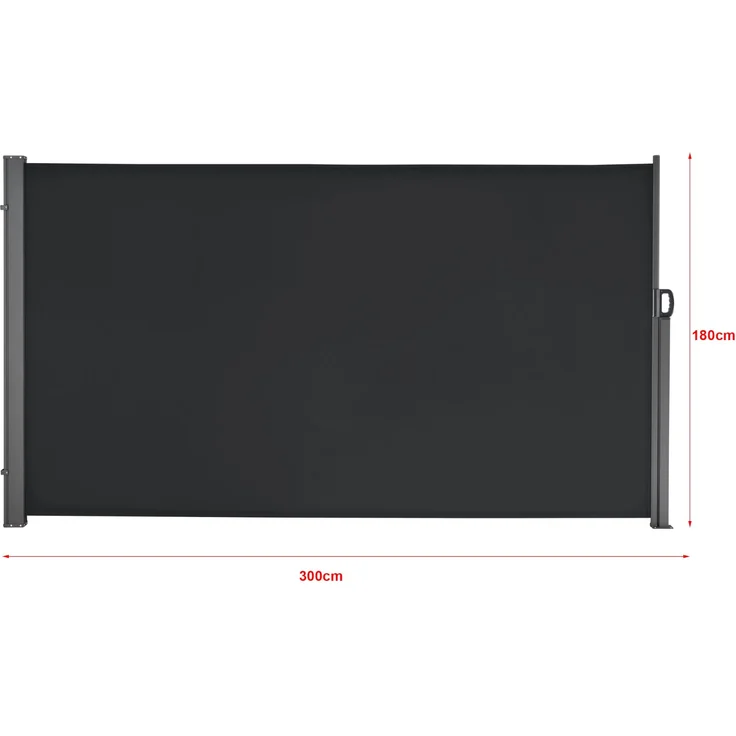 Seitenmarkise Mulhacén 180x300 cm Schwarz pro. tec – Bild 3