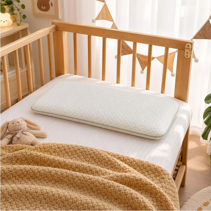Esun Kopfkissen Kinderkissen Memory Foam Kissen, Ergonomisch Kinderkopfkissen ab 3-8, Füllung: 100% Memory Foam, Ruckenschlafer, Bauchschlafer, Seitenschlafer, Set, ergonomisches kopfkissen, seitenschläferkissen kinder, Atmungsaktiver 3D-Bezug Waschbar... – Bild 2