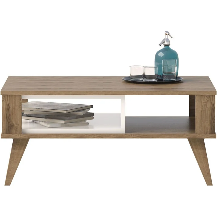 Skye Decor 'Ionis' Couchtisch, Eiche / Weiß, 90 x 40 x 60 cm – Bild 2