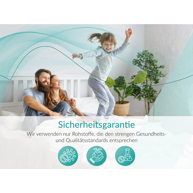 Taschenfederkernmatratze H3 – 7 Zonen Rollmatratze, abnehmbarer waschbarer Bezug, für Allergiker geeignet, Latex - 160 x 200 cm - TENE - LUX – Bild 9