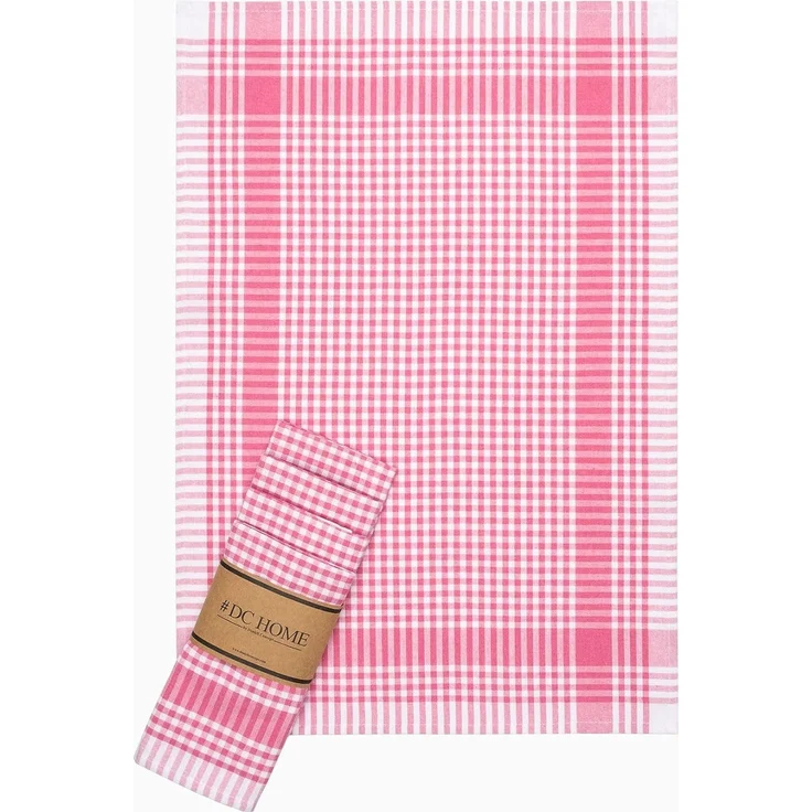 Hermia Concept 'Poti - Pink' Handtuch-Set (5-teilig), Rosa, 45 x 65 cm