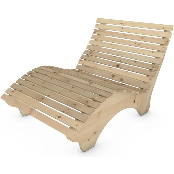 Relaxliege "Ruhe-Vroni" (Zirbe) 2-teilig stehend Breite 120 cm – Bild 2