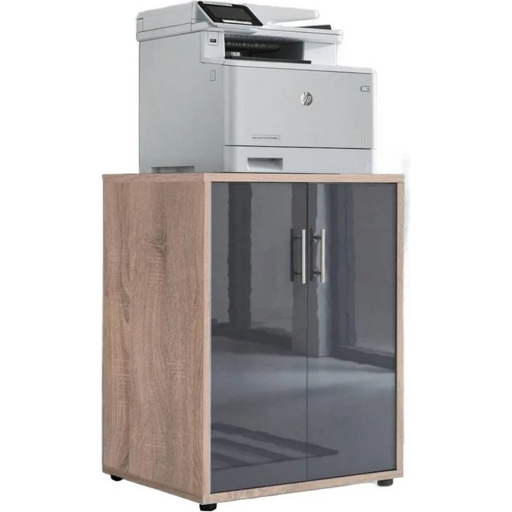BMG Möbel Aktenschrank Druckerschrank Office Edition (große Oberplatte auch für Office Drucker geeignet) Höhe 74 cm, optimale Ergänzung zu Schreibtischen – Bild 4
