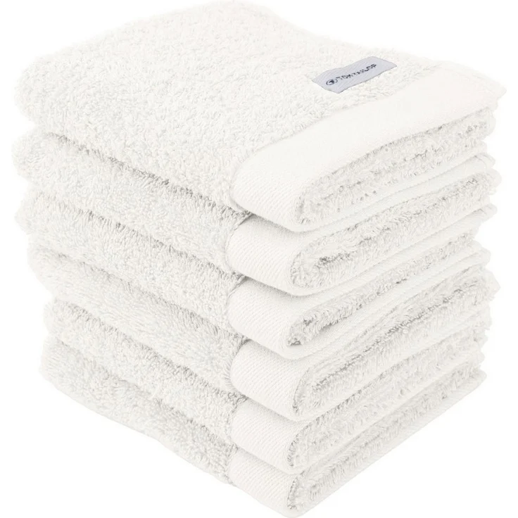 TOM TAILOR HOME Gästehandtuch COLOR BATH, Frottier (6-St), 100% Baumwolle, 30x50 cm, uni, große Farbauswahl – Bild 1