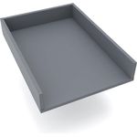 REGALIK Wickelaufsatz für Kommode 72x50 cm - Abnehmbar Wickeltischaufsatz für Kommode in Graphit - Abgeschlossen mit ABS Material 1mm